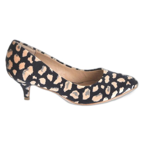 Anthropologie Shoes - Anthropologie Leopard Print Velvet Heel w/ Cushion Insole Size 6